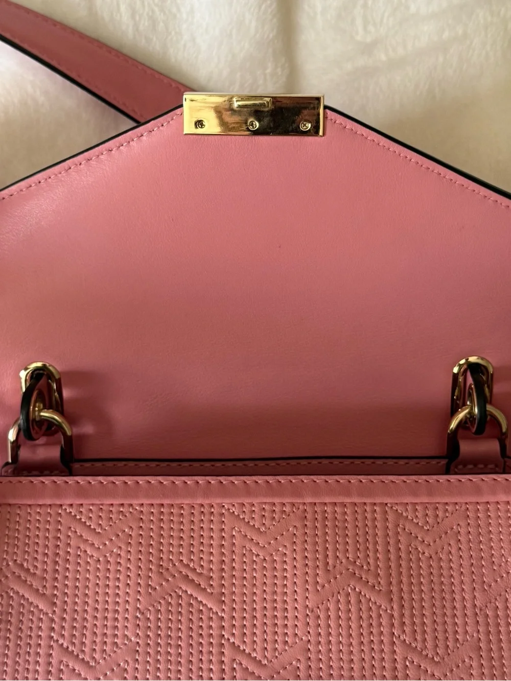 Michael Kors Whitney Medium Deco Quilted Leather Satchel